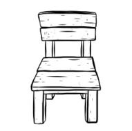 wooden chair N8