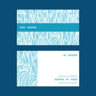 Vector abstract frost swirls texture horizontal stripe frame pattern business N2
