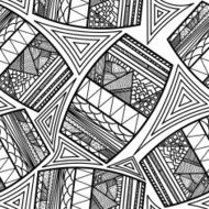 Seamless pattern with ethnic drums N2