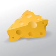 Swiss Cheese Illustration Food (vector Art)