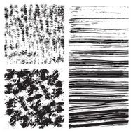 Set of grunge textures Line rough and brushed