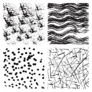 Set of grunge textures Scratches wave and scattered texture