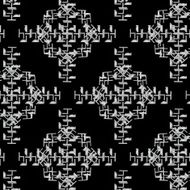 abstract gray decoration pattern with black background