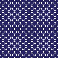 Seamless Intersecting Check Pattern in Blue