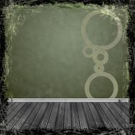 Green grunge background Abstract vintage texture with frame and N12