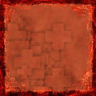 Orange grunge background Abstract vintage texture with frame an N6