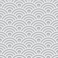 White 3d wave seamless pattern