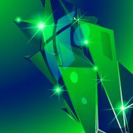 Vector grain technology backdrop multifaceted pixilated model N2