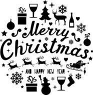 Christmas and New Year&#039;s Greeting Card N5