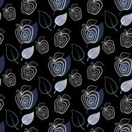 Apple abstract leaf Background pattern blue