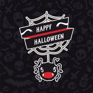 Happy Halloween Card with Spider N2