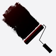 Paint roller and grunge paint