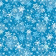 Snowflakes Seamless Pattern - Illustration