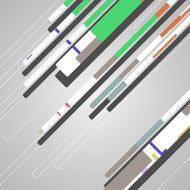 Abstract futuristic geometric shapes N75