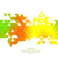 Creative abstract triangle pattern N25
