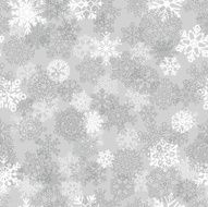 Seamless pattern of snowflakes N21