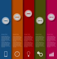 Time line info graphic striped modern template N2