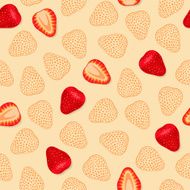 Seamless pattern with strawberries N8