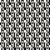 Seamless chaotic geometric design on white paper N2