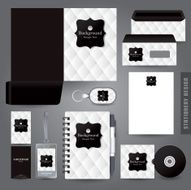 Corporate identity design vector Stationery set design