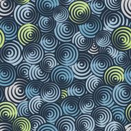 Funky circles retro style seamless pattern