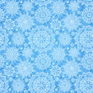 Concept seamless pattern with snowflakes
