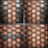 Vector metal background set N60