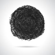 Round black oil pastel banner N2