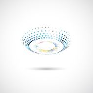 abstract color dots icon for design N12