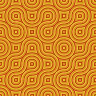 Seamless modern geometric design on yellow paper