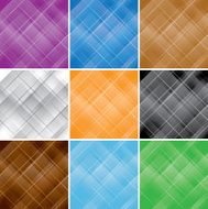 set - color seamless patterns with crossed lines