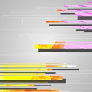 Abstract futuristic shapes