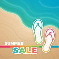 Summer Sale Sandals Background N2
