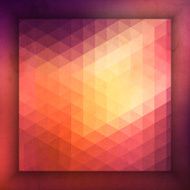 Abstract geometric background with frame