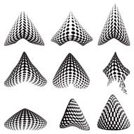 3D Arrows With Halftone Pattern