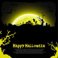 Happy Halloween message design background N3