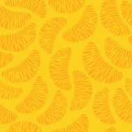 Tangerine segments seamless background