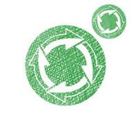 Reload refresh arrows loop vector simple single color icon N3