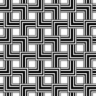 Seamless geometric pattern black and white vector background