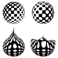 Halftone Pattern Sphere Icons