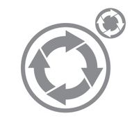 Reload refresh arrows loop vector simple single color icon N5