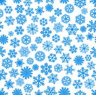 Seamless pattern of snowflakes N23