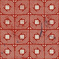 Retro style geometric seamless background vintage vector N2