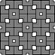 Seamless black and white pattern simple vector stripes