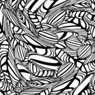 abstract black and white shape background N18