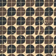 Geometric seamless pattern with mess aged texture N4