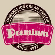 Vintage Ice Cream Label