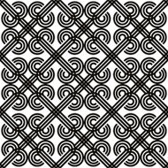 Vintage seamless pattern black and white vector background