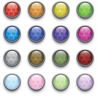 Glossy Retro Wallpaper Buttons