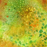 Abstract watercolor painting with speckles of paint